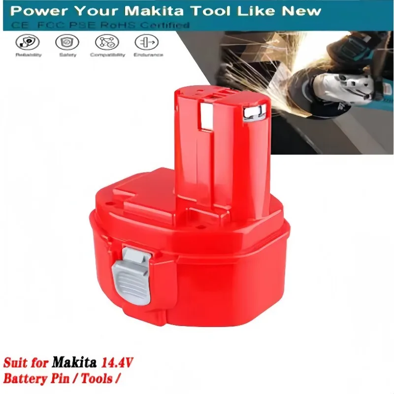 PA14 14.4V Ni-MH Rechargeable Battery 3.5/4.8/6.8/9.8/12.8Ah Replacement Pack For Makita 14.4V Drilling Tools