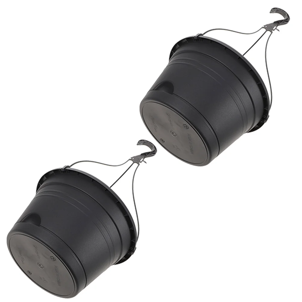 

2pcs Balcony Guardrail Hanging Orchid Basin Gray Wall Planters Flower Pot Plastic Succulent Planter