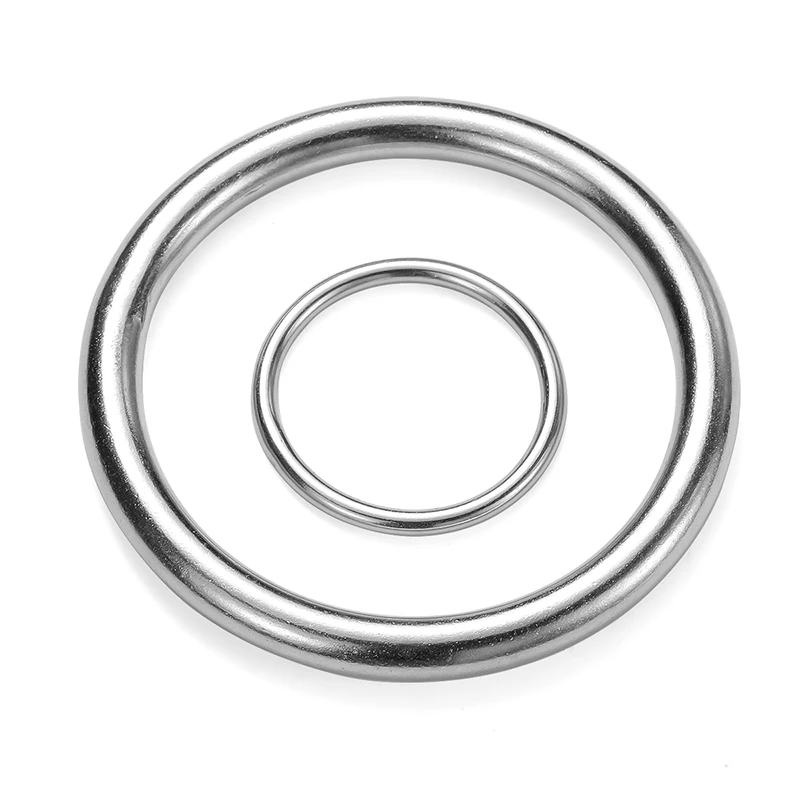 Leijiu Nahtloser Kreisring SUS304 A2-70 Edelstahl O-Ring Geschweißte Ringe Massiver Nahtloser Stahlring M3 ~M16 Metall O-Ring – Detail 3