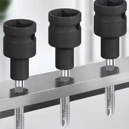 10PCS Square Tap Socket Set for Electric Wrench 2 Inch Fits M6 to For M24 Designed for Durability and Strength