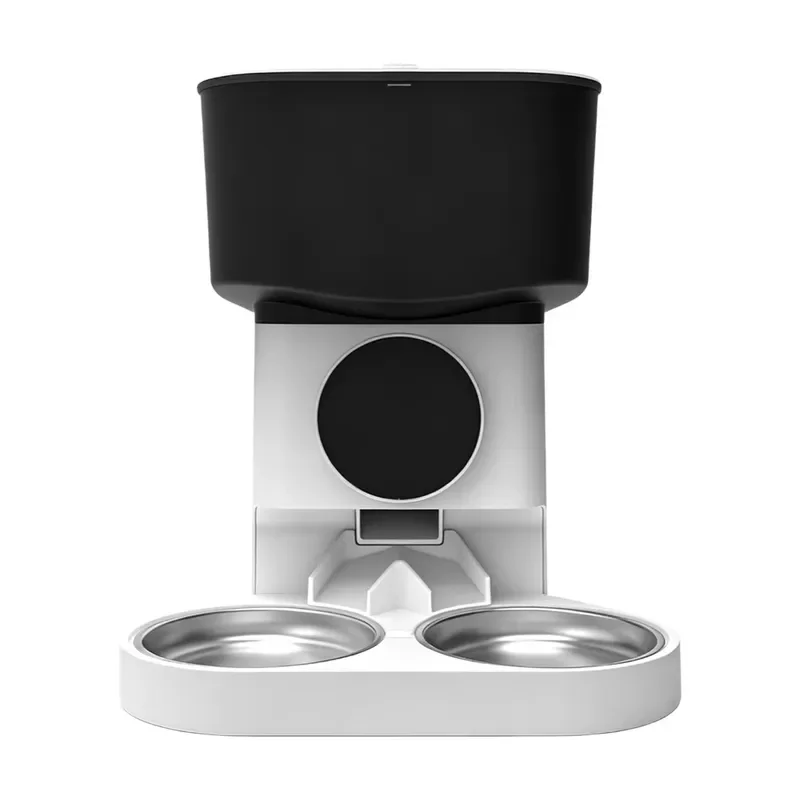 Smart Dual Channel Automatic Pet Feeder Large Capacity Timed Food Dispenser Bowl for Cats Dogs Intelligent Scheduled Meal