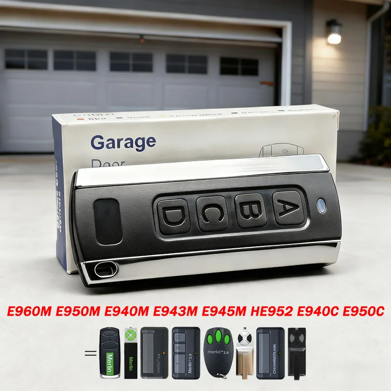 互換性のある HomEntry HE952 Chamberlain E950C E940C Merlin E950M E960M E940M E943M E945M C945 ガレージドアリモコン 433.92MHz