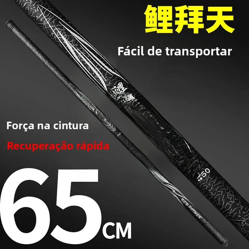 短い竿のストリームフィッシングロッド、鯉釣り竿セット、小川や川での鯉釣り用釣り具キット（ブランドなし）