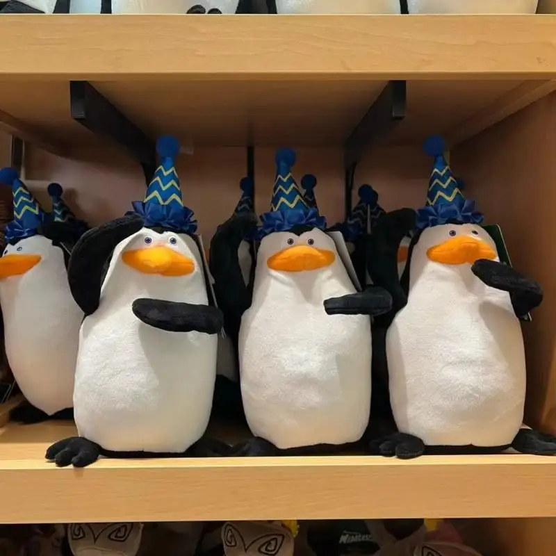 Fantasy adventure animal plush toys Alex, Marty, Melman, Gloria, Skipper, penguin plush toys, children's souvenir gifts