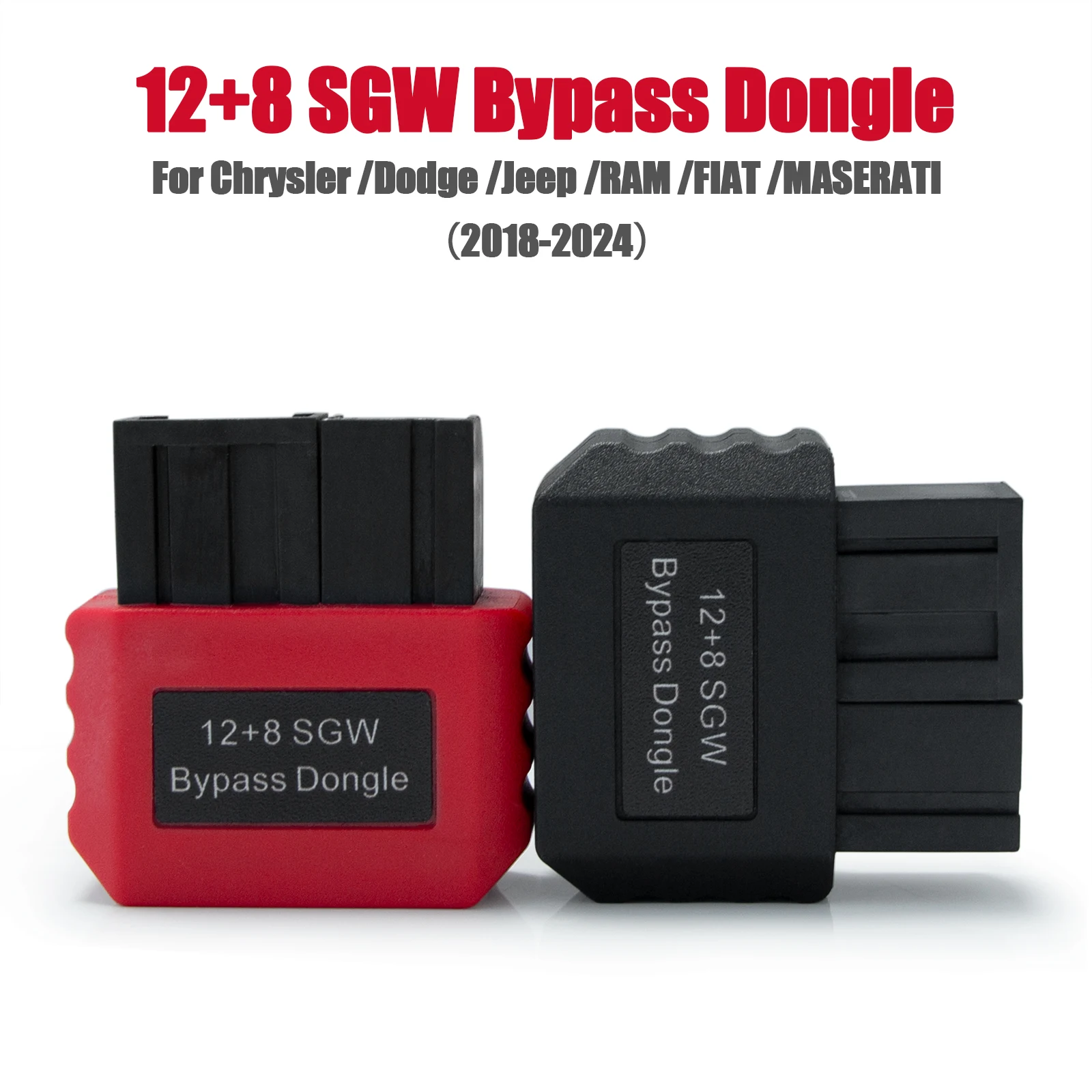 Adapter FCA 12+8 SGW Bypass Dongle do Chrysler / Dodge / Jeep / RAM / FIAT / MASERATI 12-pin 8-pin OBDII Adapter Bezpieczeństwa Gateway