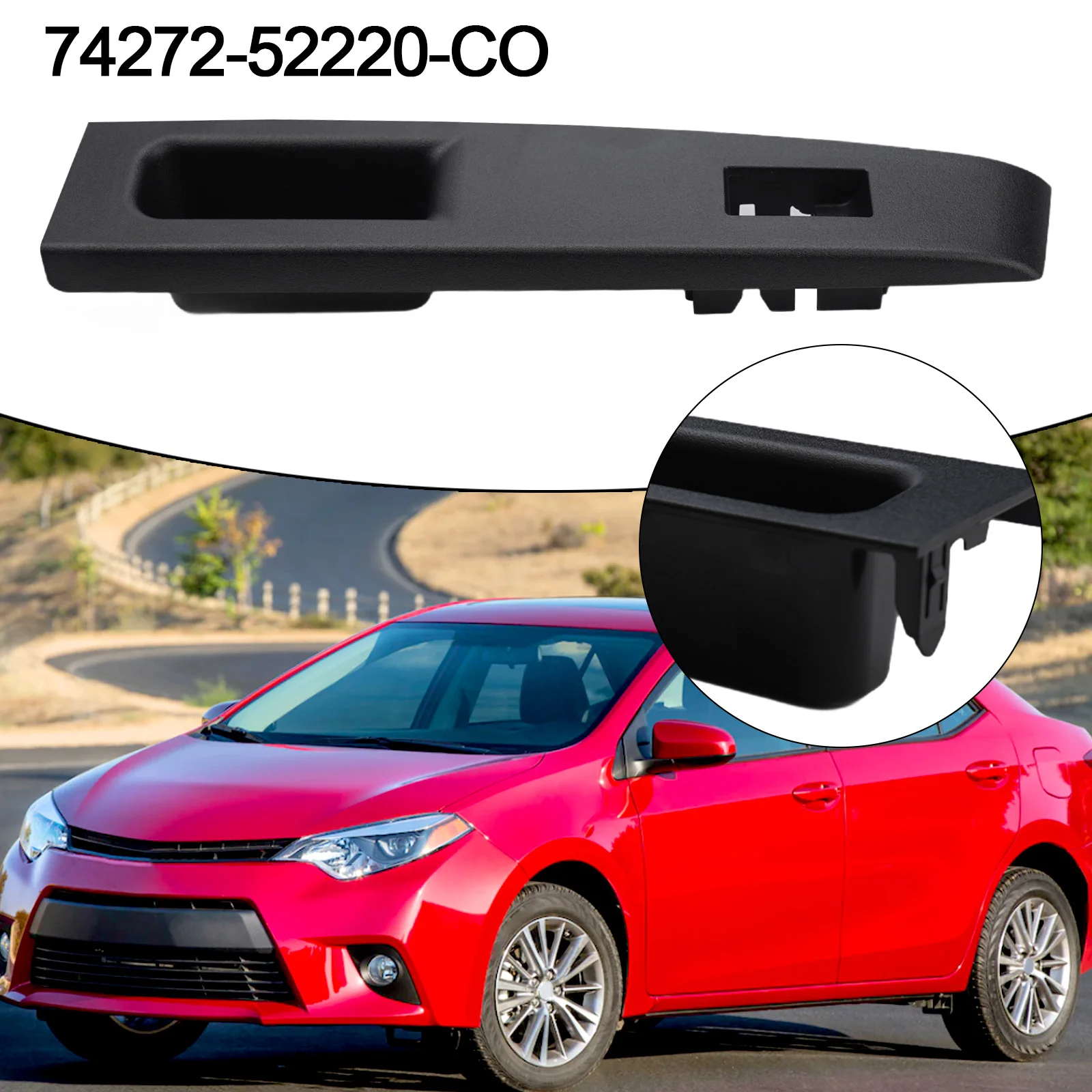 

Верхняя панель подлокотника автомобиля для Toyota Vitz 2011-2014 для Yaris 2011-2014, верхняя панель заднего левого подлокотника автомобиля 74272-52220-C0