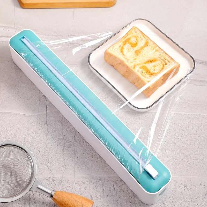 Multifunctional Sliding Cling Film Cutter, Tear‑Free Household Cutter for Plastic Cling Film & Aluminum Foil, Kitchen Tool image 4