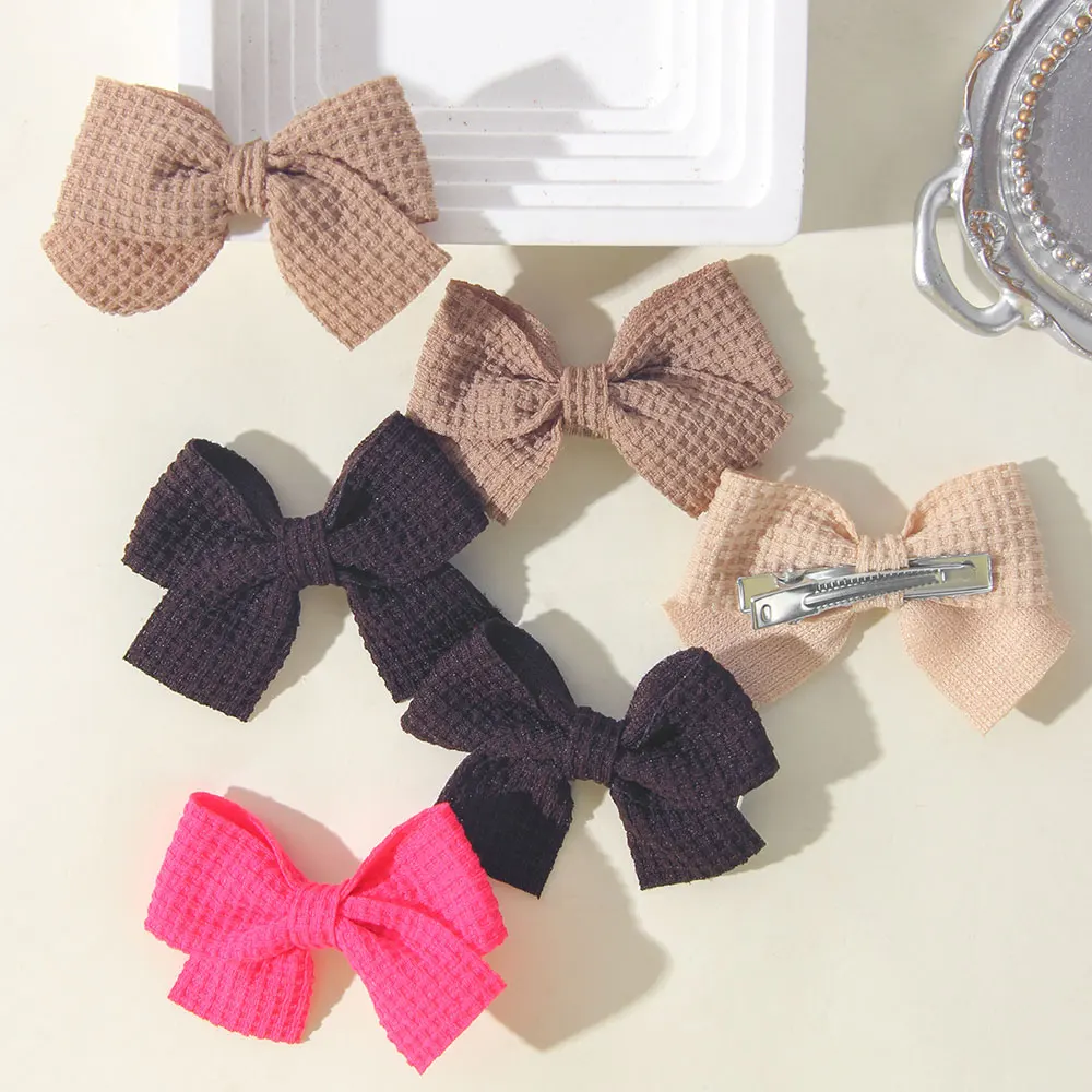 40 قطعة/المجموعة طفل أزياء جميلة الانحناء مقاطع الشعر مجموعة الشريط الفتيات بوتيك المشابك اليدوية جديد إكسسوارات الشعر هدايا بالجملة