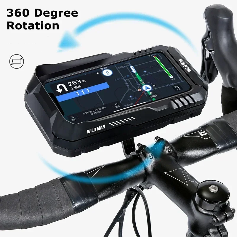 WILD MAN Bicycle Bag Handle EVA Hard Shell Bicycle Bag Phone Sensing Touch Screen Bicycle Bag Rainproof