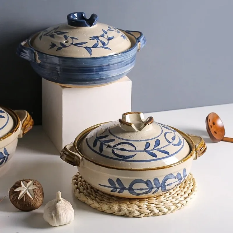 Clay Casserole Special For Household Gas Cooker Heat Resistant No Crack When Dry Cooking One Person Portion Clay Pot Rice Pot