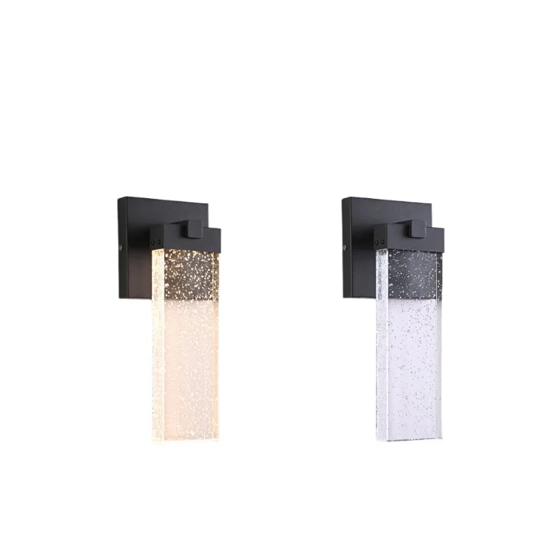 

Outdoor waterproof wall lamp crystal simple modern villa entrance door led garden wall lamp