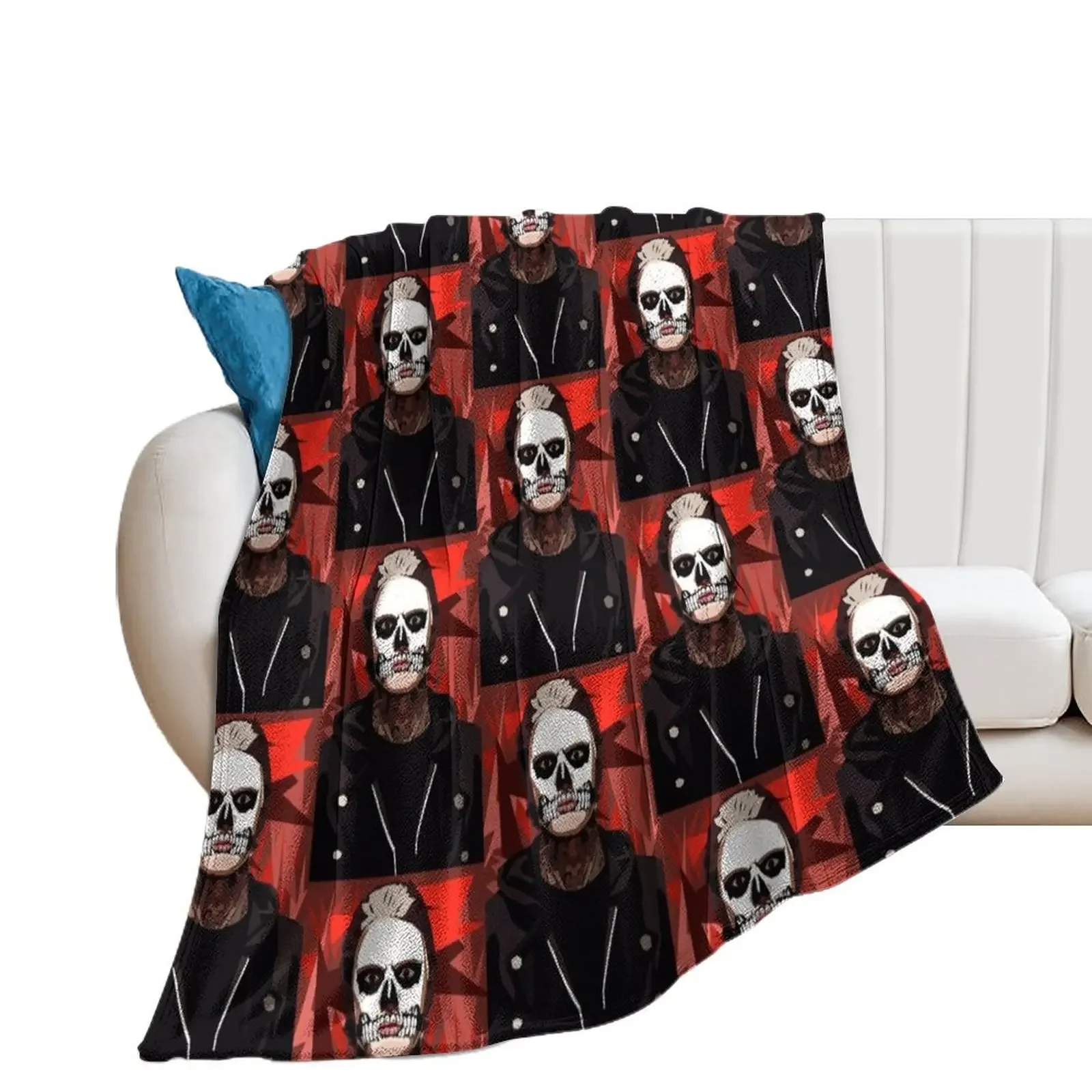 AHS murder house tate langdon Throw Blanket decorative Soft Plush Plaid Plaid Blankets