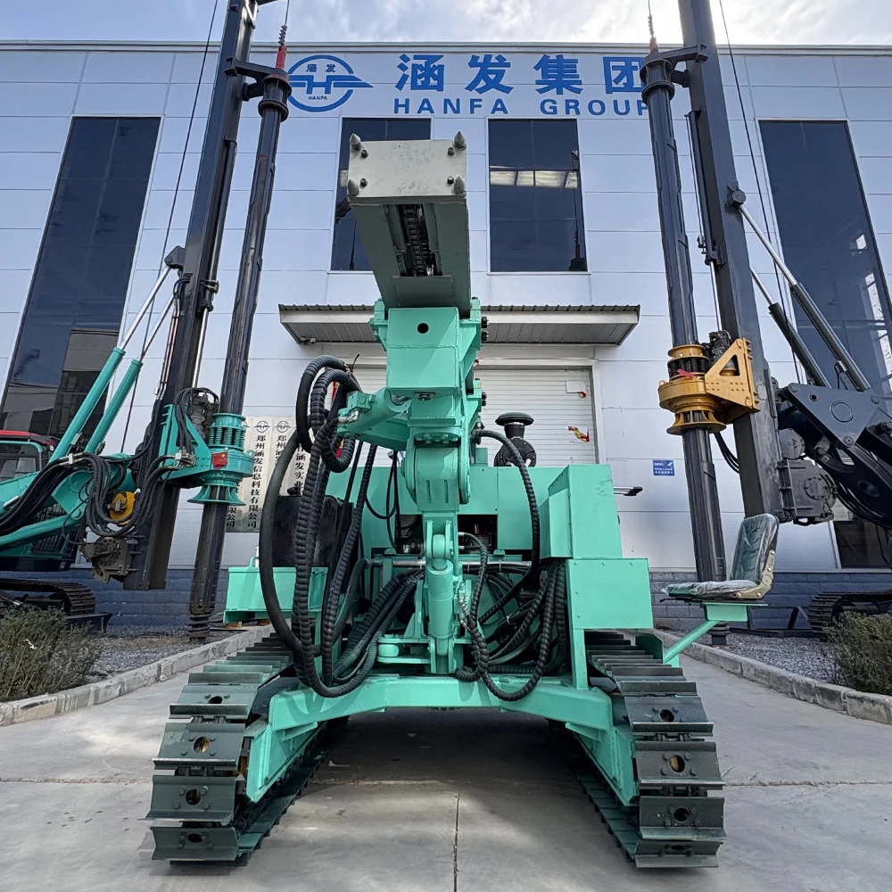 الصين سعر المصنع النباتات الشمسية الكهروضوئية الزاحف المطرقة الهيدروليكية الاهتزاز آخر كومة سائق