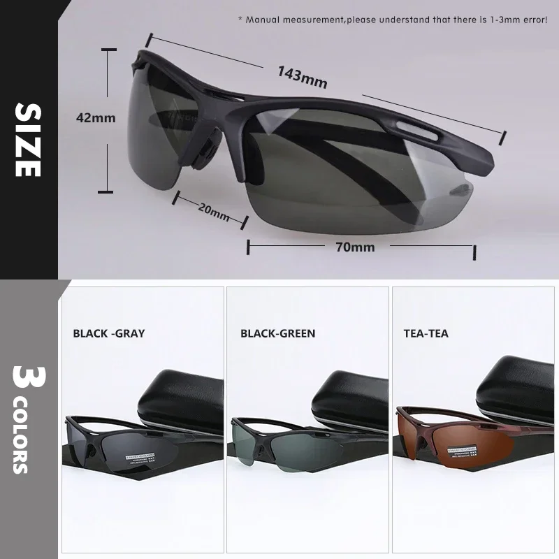 Ultralight Sports Polarized Sunglasses For Men Driving Sun Glasses Male Anti-UV Outdoor Goggles Oculos De Sol Masculino image 4
