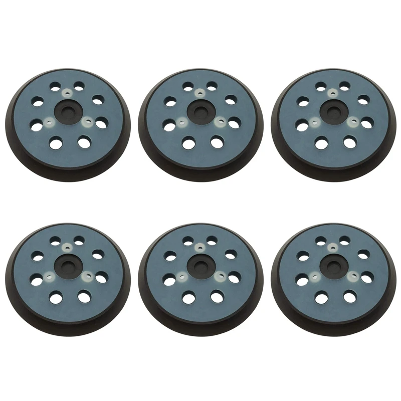 GTBL 6pcs 5 Inch 8 Hole Sander Hook and Loop Replacement Sanding Pad for Makita BO5010,BO5030/K,BO5031K,BO5041K,XOB01Z Sander