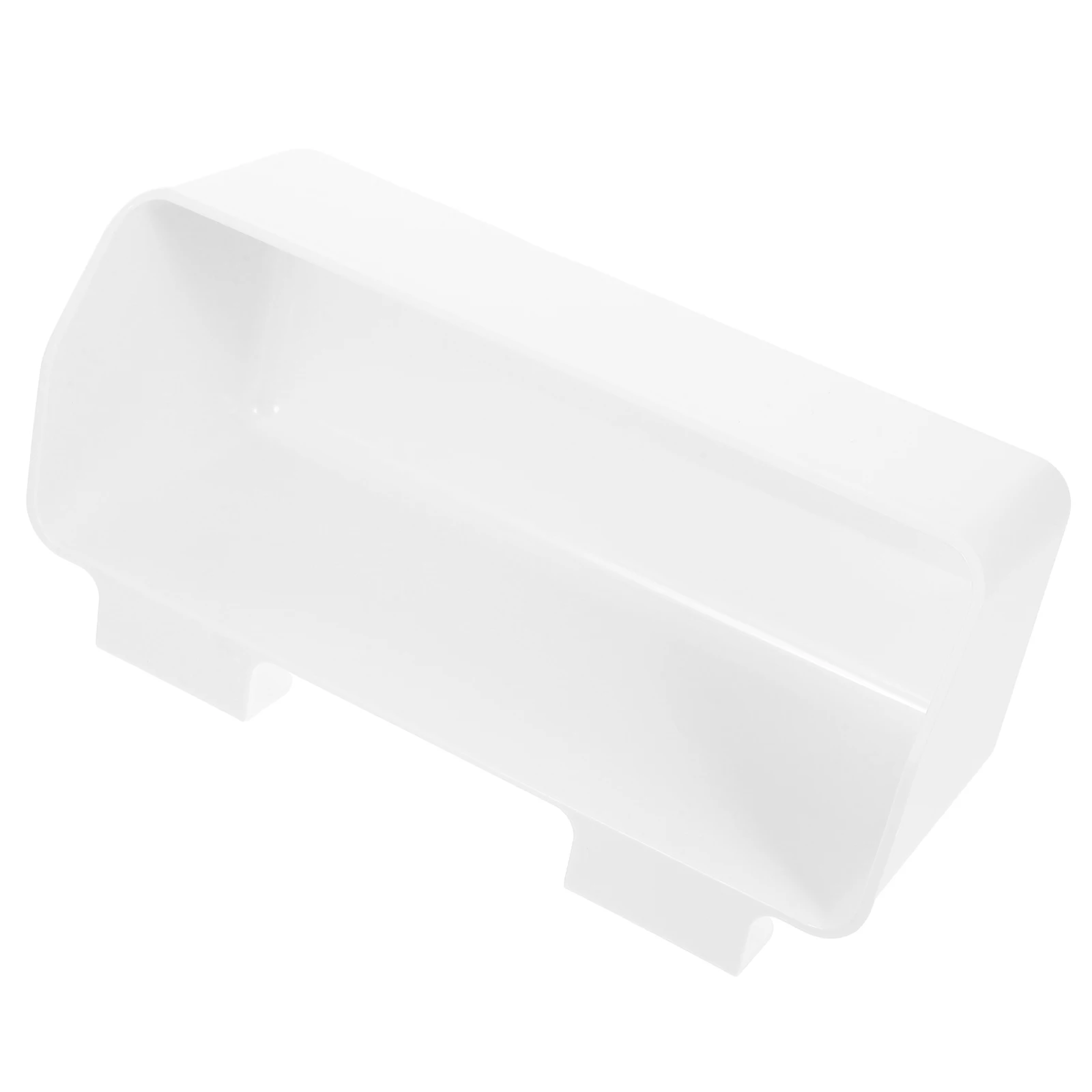 

Wall Mounted Kitchen Storage Basket White Long Single Section Cabinet Door Organizer Spice Garlic Ginger Holder