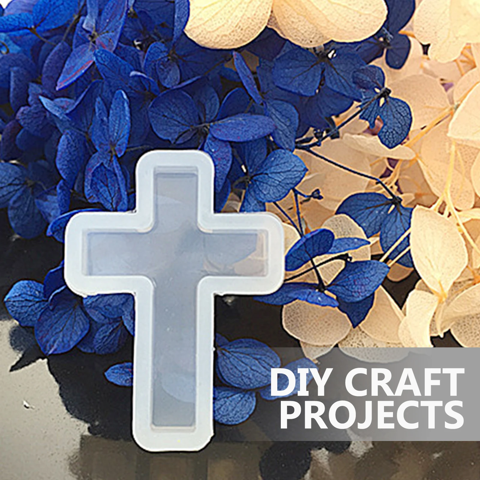 

10Pcs Cross Pendant Silicone Mold Durable Flexible Epoxy Resin Casting DIY Crafts Jewelry Necklace Keychain Silicone Mold