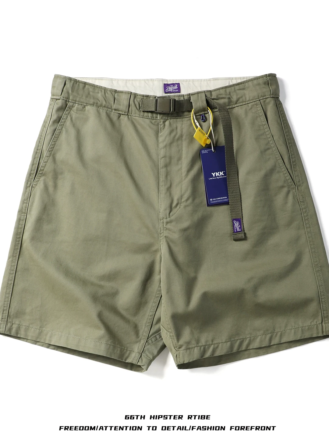 

Classic Citywalk Casual Cotton Workwear Shorts Men's Purple Label Traditional mid Waist Five-Quarter Length Straight Leg
