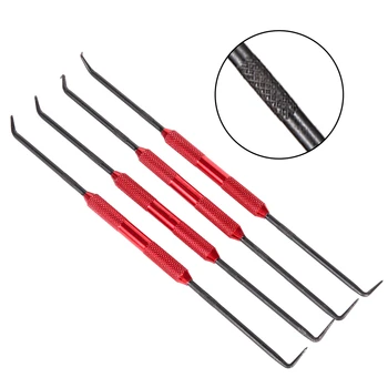 Garden Water Joint O-Ring Seal Gasket Puller Double Head Spring Screwdriver 4 Black Hooks