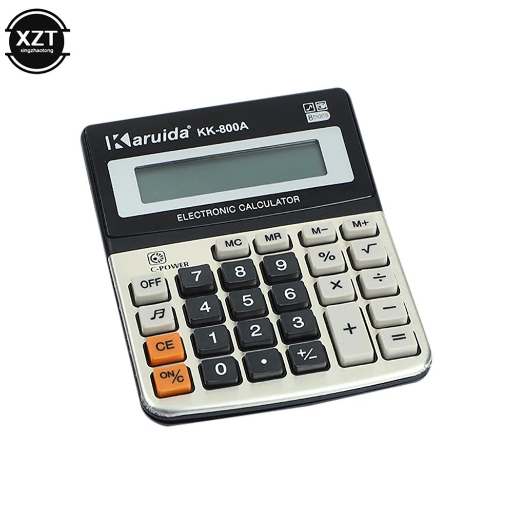 Portable Small Desktop Office Financial Calculator 8-digit Electronic Calculator with Sound Learning Office Supplies