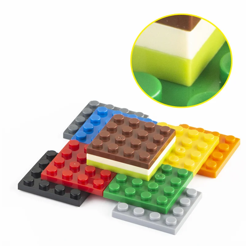 

20Pcs Small Particle 3031 4x4 Plate Bricks Building Block Flat DIY Part Buildmoc Compatible Assembly Particle Creative Gift Toys