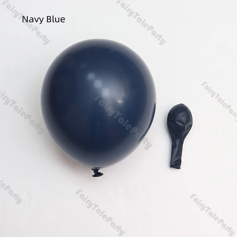 Navy Blue White Balloons Set Baptism Boys Baby Shower Birthday Party Wedding Anniversart 5/10/12inch 100pcs Decorations Supplies