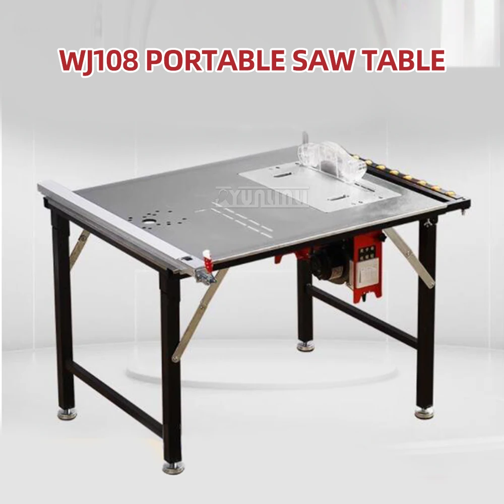 98x80cm Woodworking Sliding Table Saw Multifunctional Support Workbench without saw and flip table