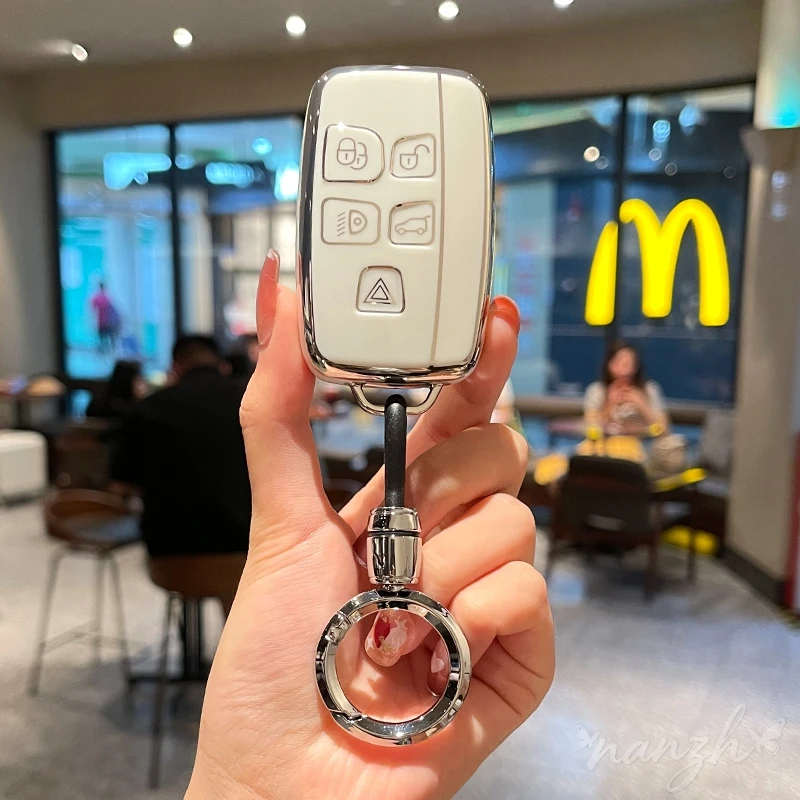 

TPU Car Remote Key Case Cover Shell For Jaguar XE E-Pace XF XJ C-X16 V12 XJL F-TYPE Guitar Land Rover Range Rover Sport Evoque