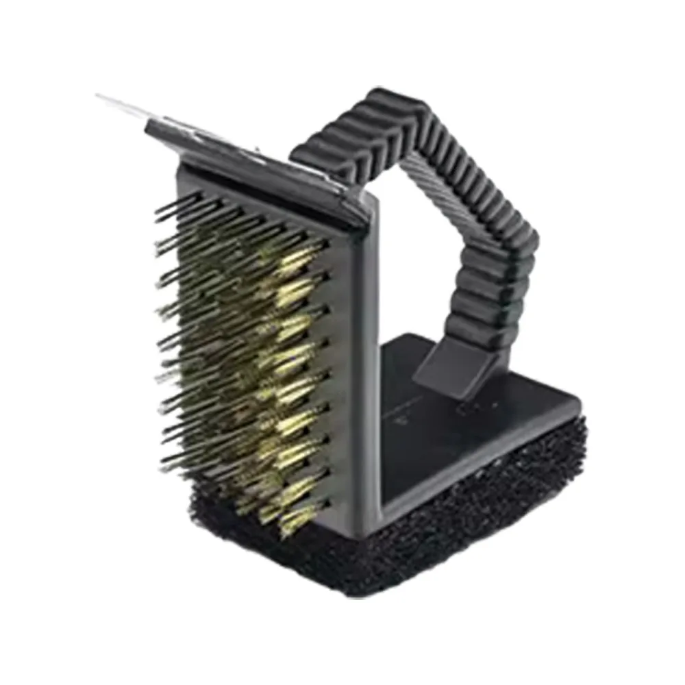 

BBQ Grill Cleaning Brush 3 In 1 BBQ Wire Brush Sponge Shovel Long Cleaning brush with Scraper - Grilling Accessories