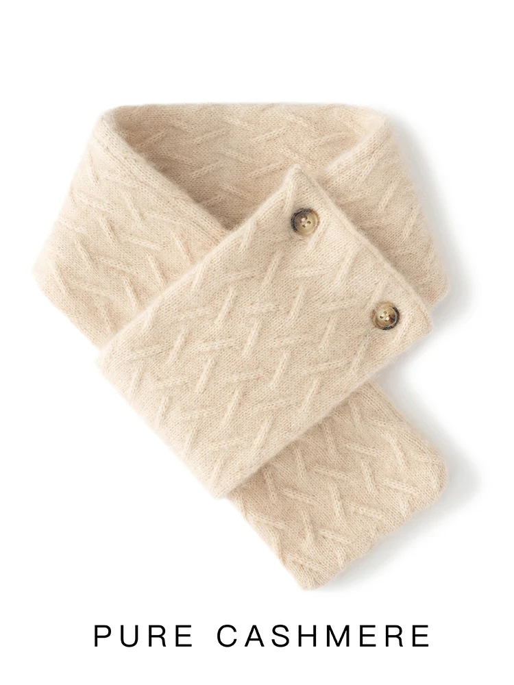 yoyoselect-100-cashmere-women-cable-knitted-scarf-elegant-fashion-warm-basic-shawl-autumn-winter-short-scarf-cute-accessory