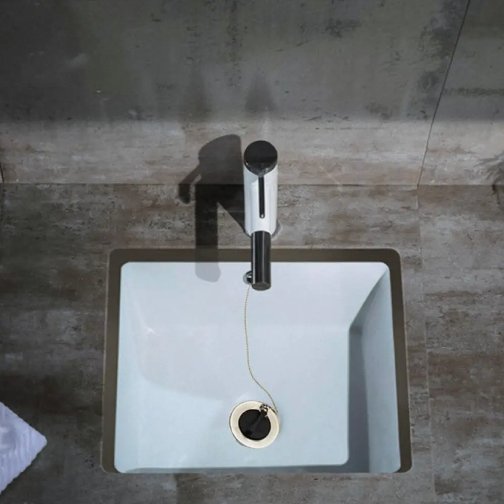For Talea European Basin Sink Overflow Chain Stainless Steel Rubber Flexible Drainer Stopper Bathroom Plumbing Accessory