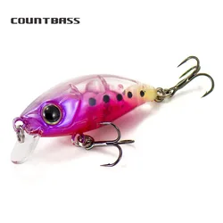 Clostbass Slow Sinking Minnow Fishing Lures, Wobblers Plug, Minnow, Angler's Fishingg Lures, 43mm, 4.8g