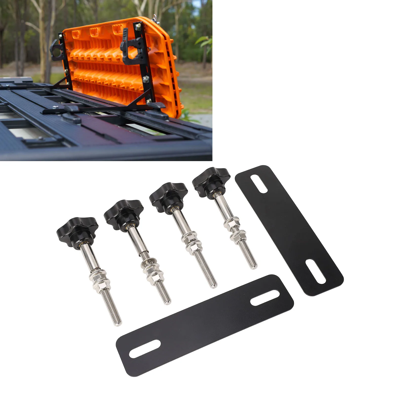 Traction Boards Mounting Pins Kits Space Saving for All Recovery Tracks with 4.72in to 6.69in Hole Spacing