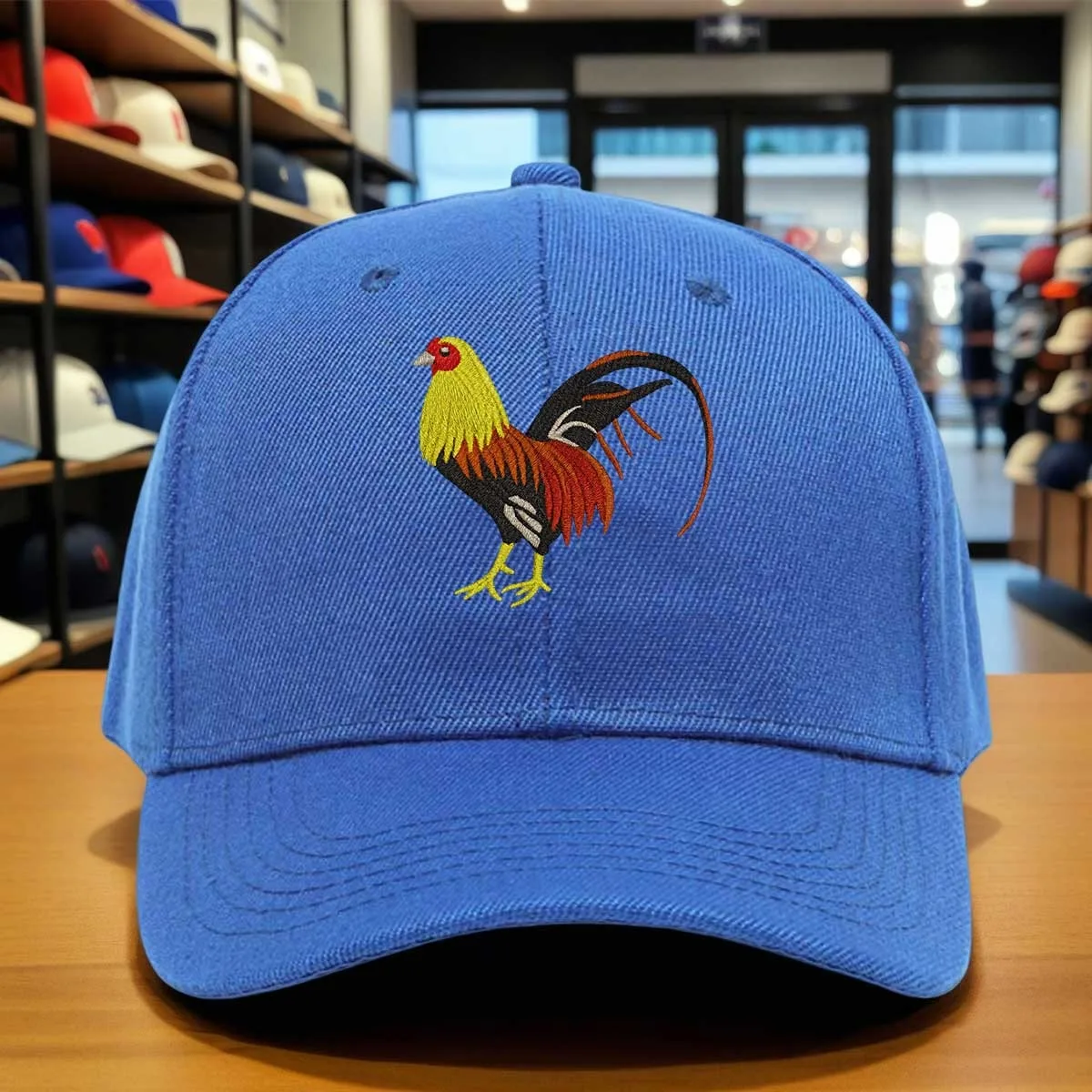 Colorful Rooster Baseball Cap, Classic Adjustable Cowboy Style Snapback Hat, Breathable Dad Hat for Daily Wear