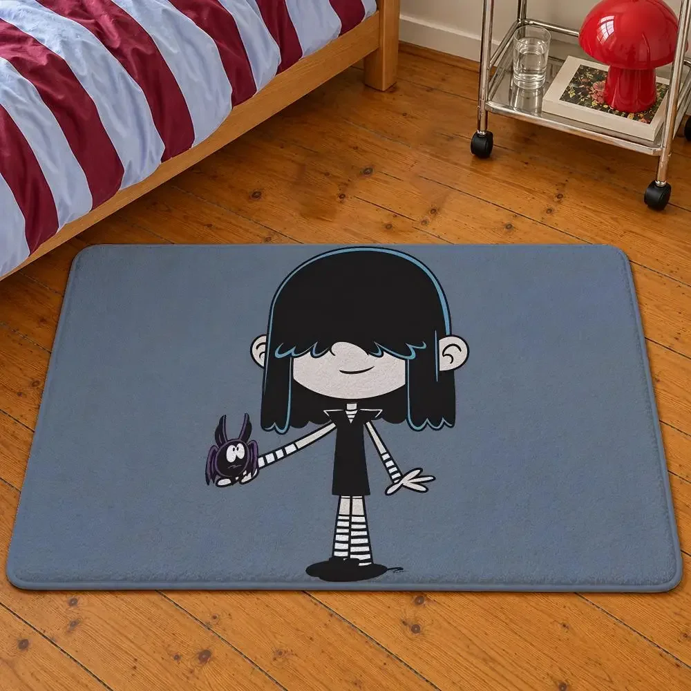 Floor Luna Mat Soft Flannel The Entrance Doormat Non-Slip Washable House Rug For Series Lucy Lincoln Bedroom Loud Home Decor