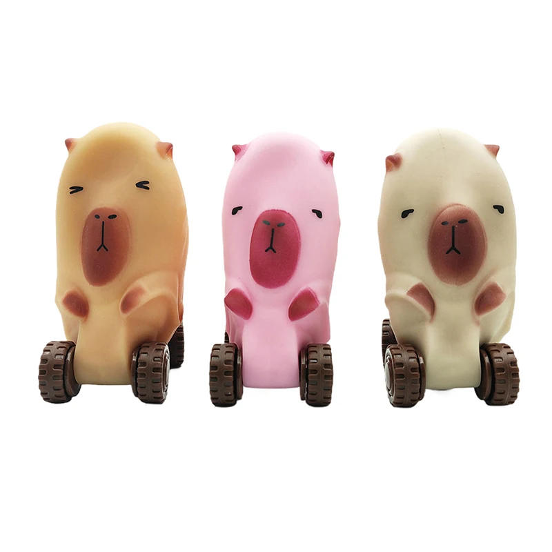 Decompression Capybara Stretching Car Unique Four Wheeled Stretchable And Playable Transformation Toy Cars Children's Gifts