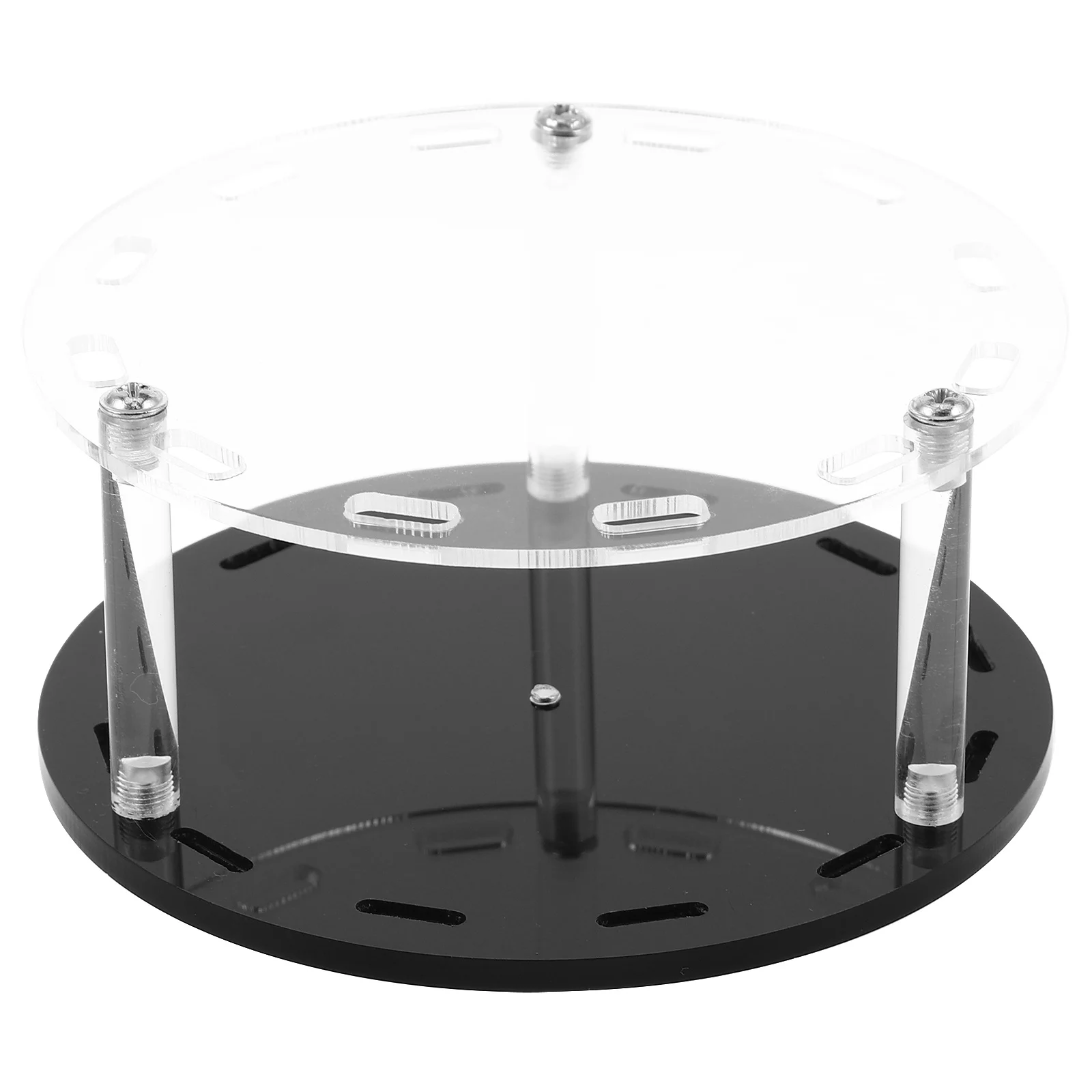 Lash Tweezer Holder Stand Rotating Eyelash Organizer Rack Black Plastic Tweezers Storage Shelf For Salon Artists -