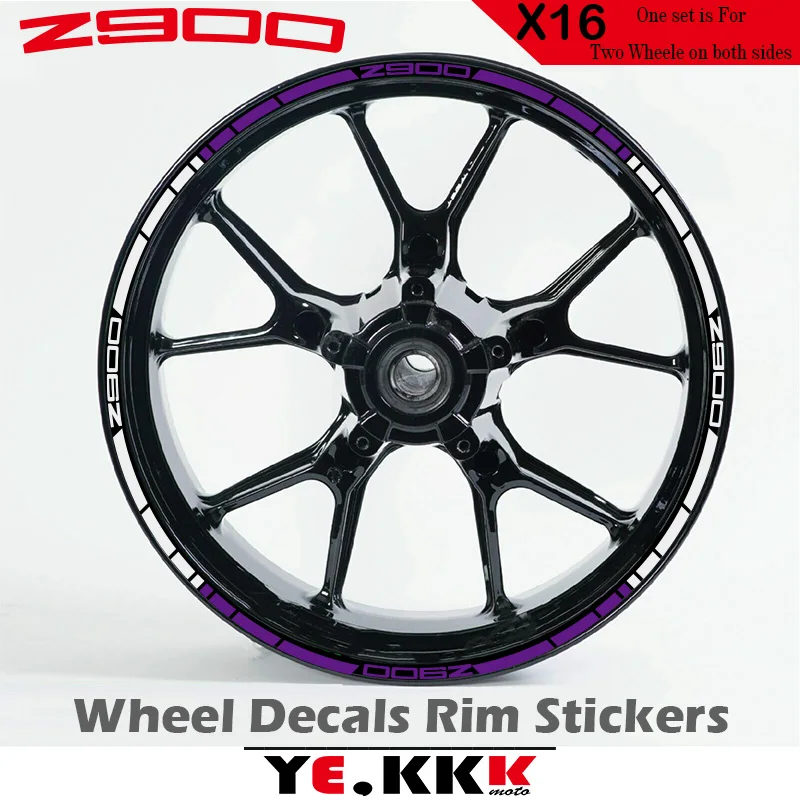 

For Kawasaki Z900 Z 900 Z900R 17 Inch Wheel Hub Sticker Decal Z900 Logo Custom Color