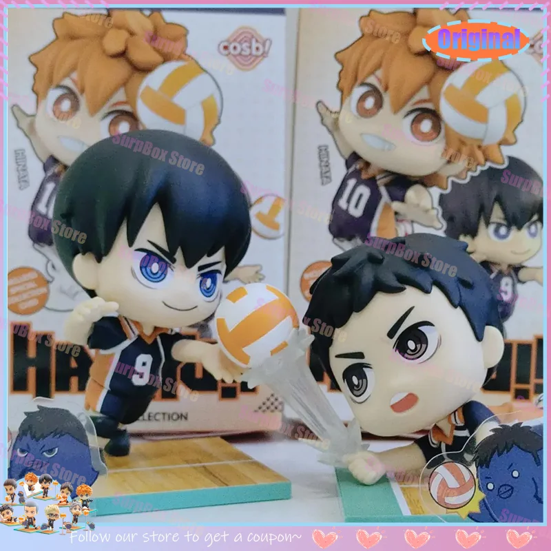 

Горячие игрушки Haikyu Cosbaby, набор мини-фигурок-Shoyo Hinata, динамическая волейбольная поза, аниме, коллекционная слепая коробка, декор для стола, подарок