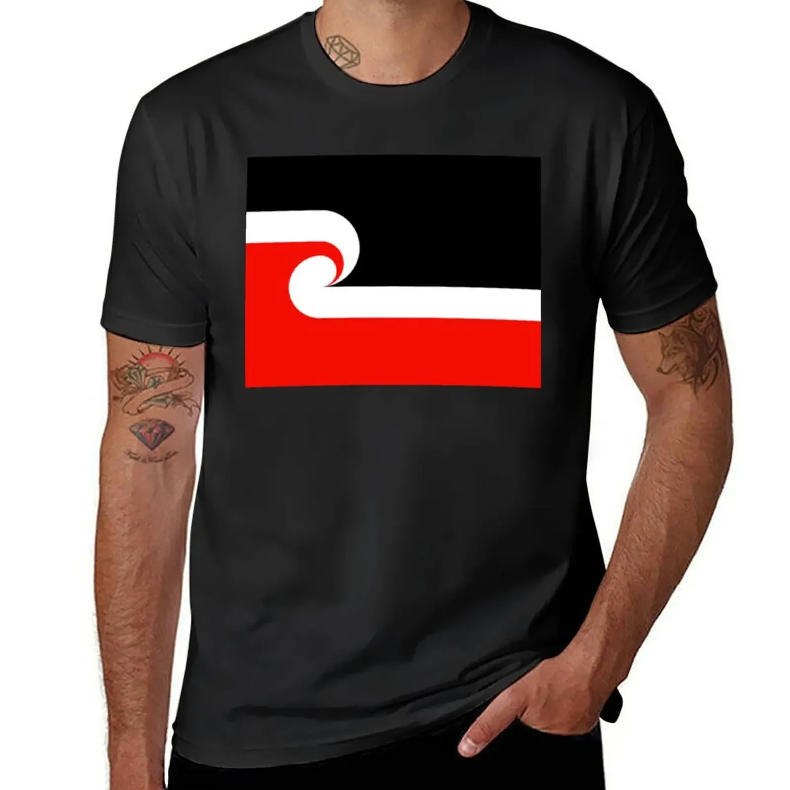 

Māori Flag T-Shirt baggy shirts summer tops mens workout shirts