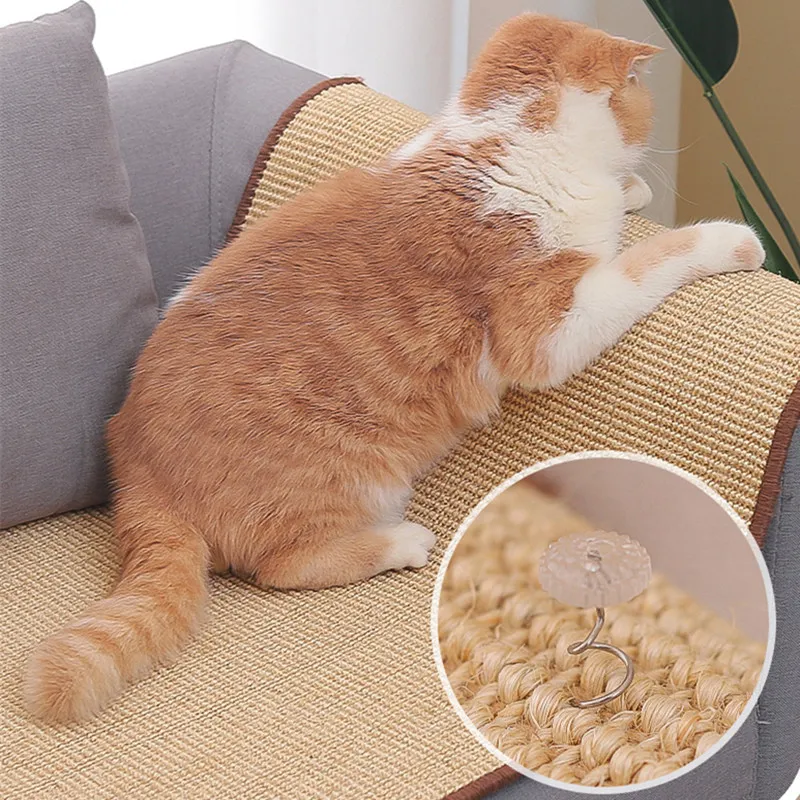 

Cat Scratching Post Sisal Mat Cat Scratch Sofa Protectore Cats Scratcher Claw Grinding Cats Scratch Board Pet Furniture Pet Toys