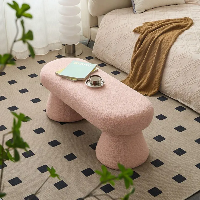CX light luxury clothing store, bench for shoe change, European-style bedside stool in household bedroom