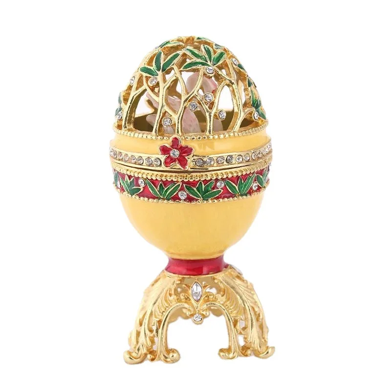 

Easter Egg Metal Home Decor Cathilic Enamel Ishtar Church Utensils Christmas Gift Jewely Organizer