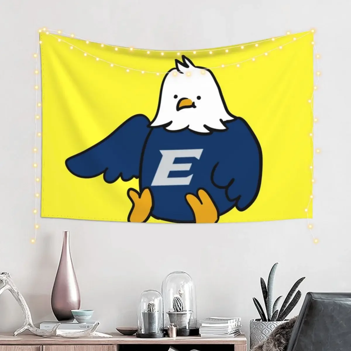 Swoop the Eagle - Emory University Tapestry Funny Aesthetic Home Decor Kawaii Room Decor Wall Carpet Tapestry