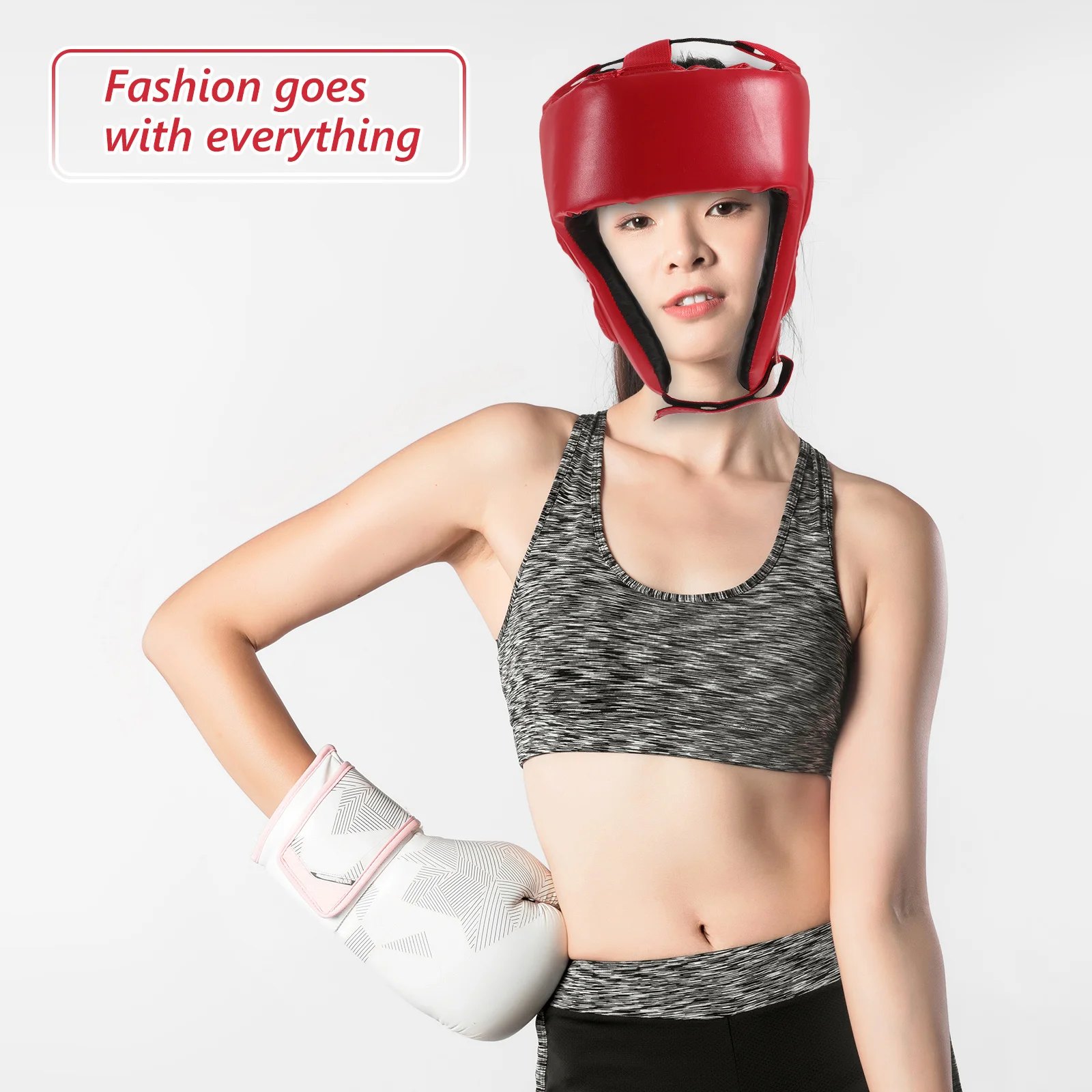 غطاء رأس الملاكمة الفائز قابل للتعديل من إسفنجة البولي يوريثان مبطن خفيف الوزن لمصارعة الكاراتيه والتايكوندو Mma