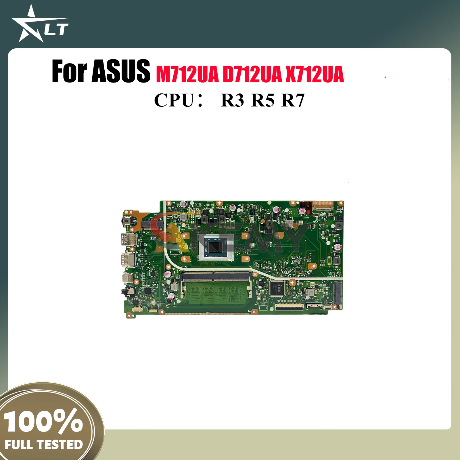 

X712UA Материнская плата для ноутбука ASUS VivoBook X712U X712UA M712UA D712UA Материнская плата для ноутбука с процессором R3 R5 R7 100% tests OK stk
