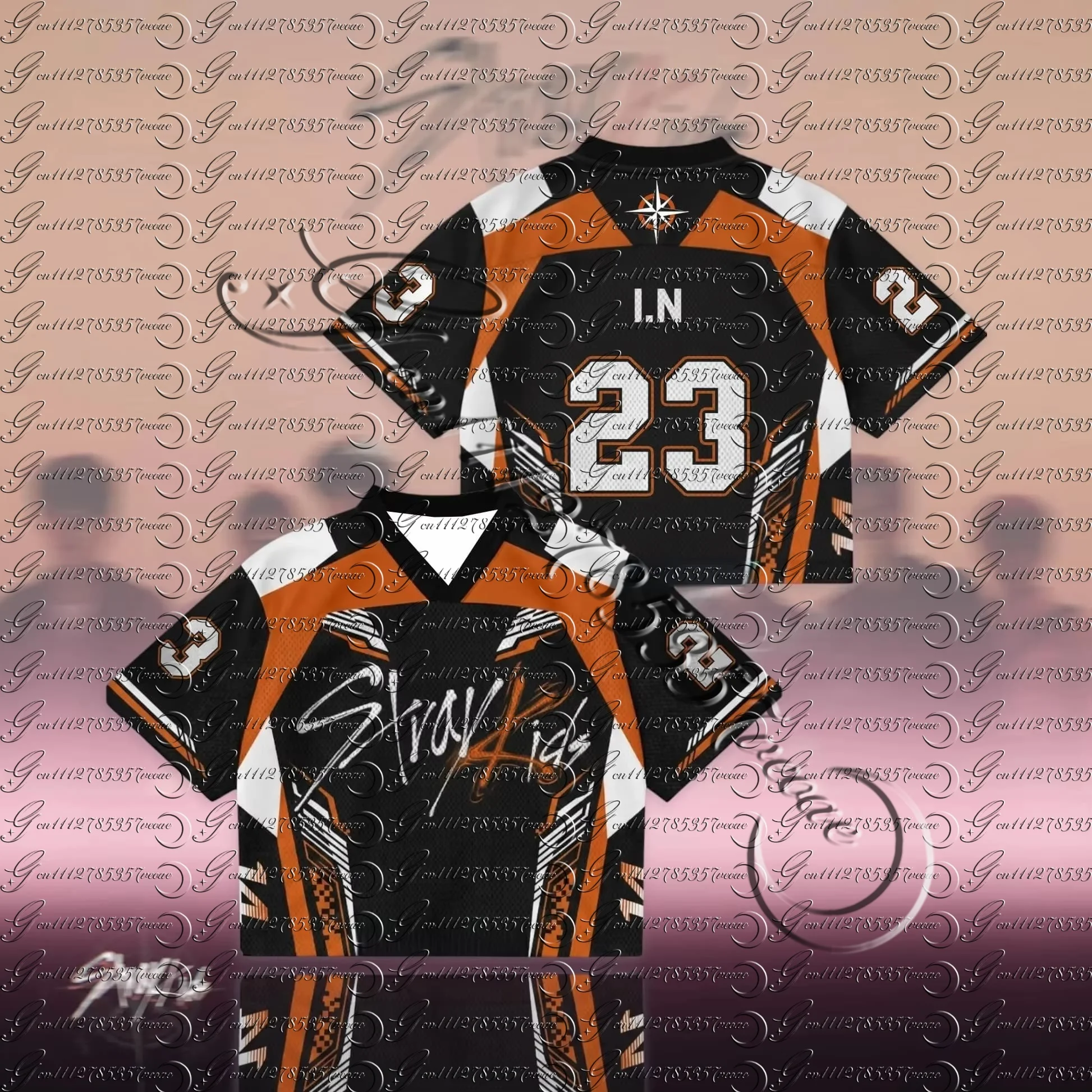2026 Neues Orange Season Come Back Trikot Geschenk für die Fans – Locker sitzende, atmungsaktive, schnell trocknende Kurzarm-Tops für Herren und Damen – Familien-Partnerlook – Detail 7