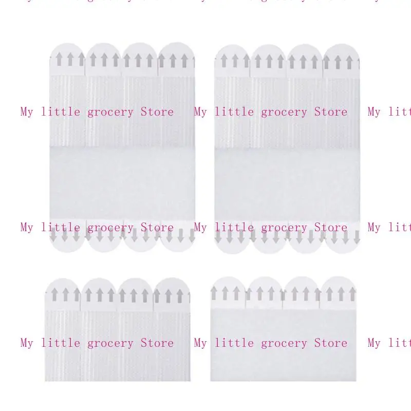 D5BD 12PCS大きな写真ハンギングストリップヘビーデューティウォールハンギングストリップ自己接着額額枠固定ストリップ