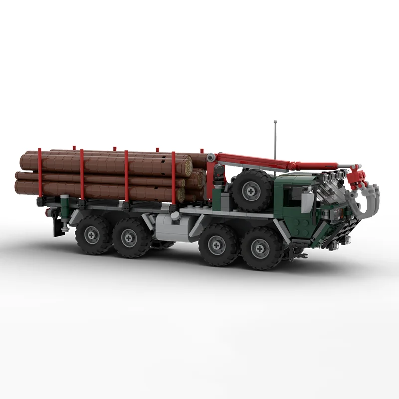 737pcs MOC M985 HEMTT Log Truck City Off-Road Model Building Blocks Construction Toy Christmas Gift DIY Art Assemble Creative