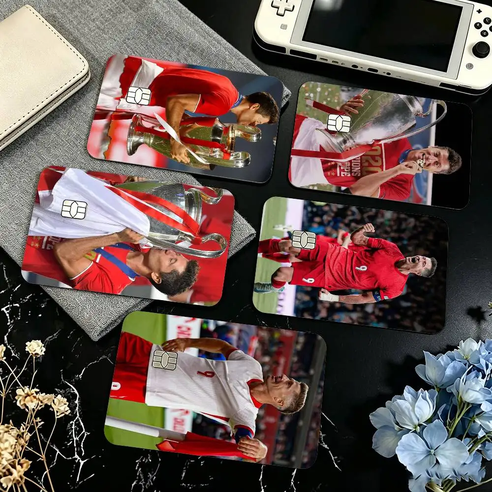 Football R-Robert Lewandowski Credit Card HD Stickers Small Chip Waterproof Sticker Game Card Decal Gift
